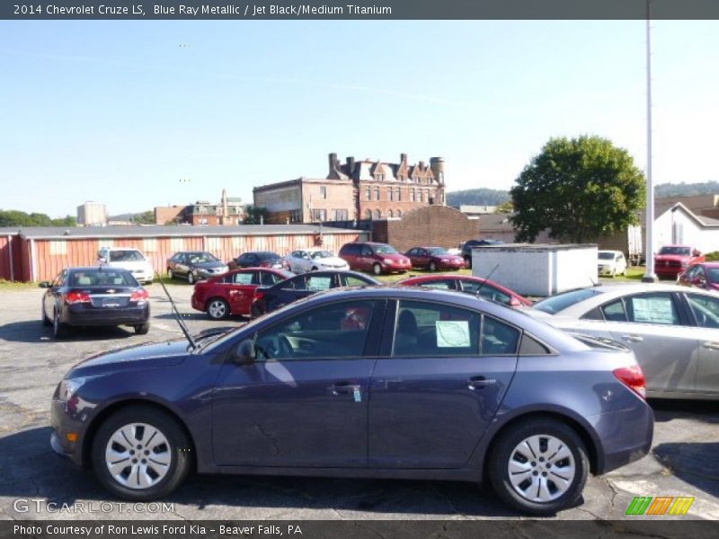 Blue Ray Metallic / Jet Black/Medium Titanium 2014 Chevrolet Cruze LS