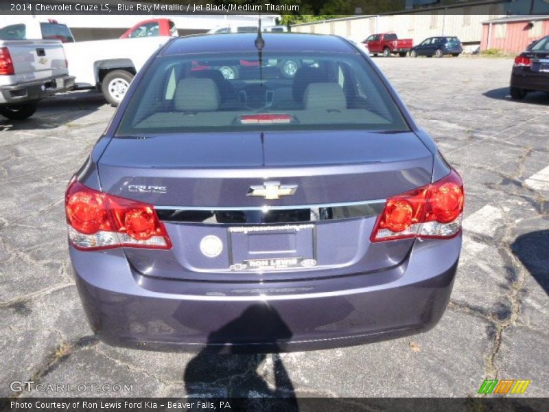 Blue Ray Metallic / Jet Black/Medium Titanium 2014 Chevrolet Cruze LS
