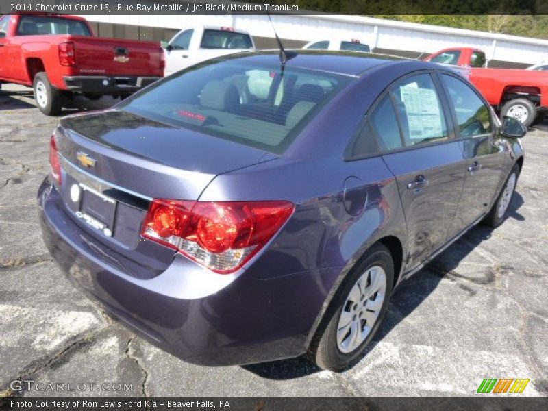 Blue Ray Metallic / Jet Black/Medium Titanium 2014 Chevrolet Cruze LS