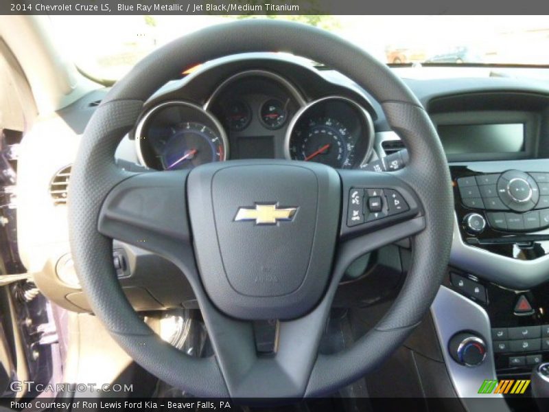 Blue Ray Metallic / Jet Black/Medium Titanium 2014 Chevrolet Cruze LS