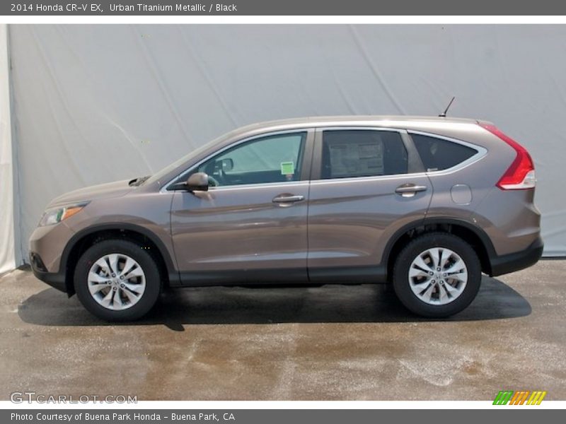 Urban Titanium Metallic / Black 2014 Honda CR-V EX