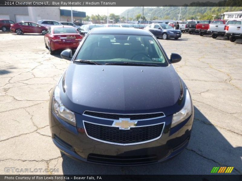 Blue Ray Metallic / Medium Titanium 2014 Chevrolet Cruze LT