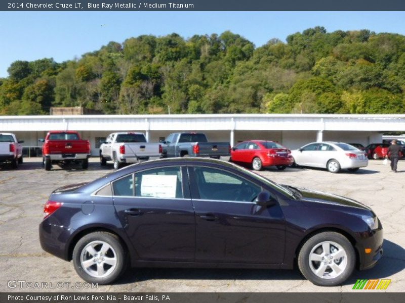 Blue Ray Metallic / Medium Titanium 2014 Chevrolet Cruze LT