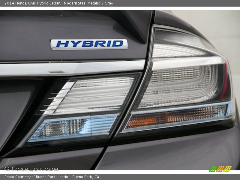 Modern Steel Metallic / Gray 2014 Honda Civic Hybrid Sedan