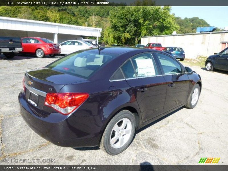 Blue Ray Metallic / Medium Titanium 2014 Chevrolet Cruze LT