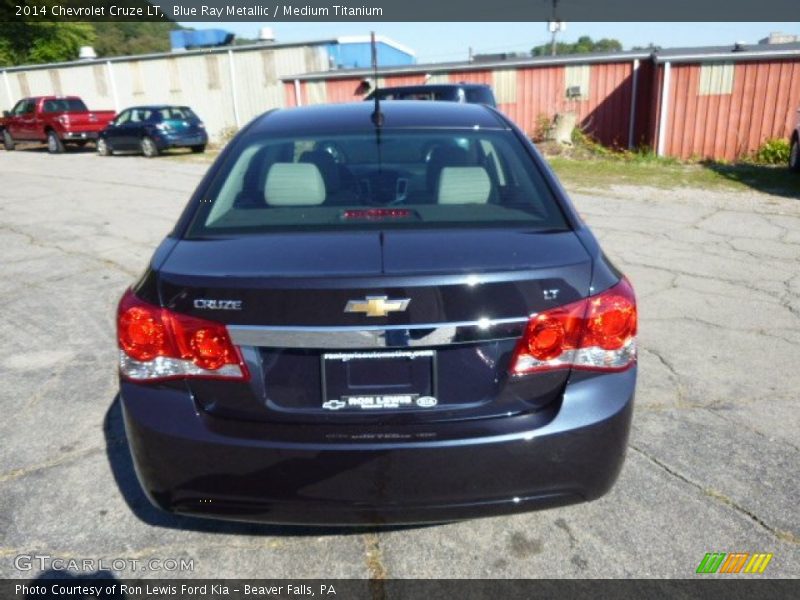 Blue Ray Metallic / Medium Titanium 2014 Chevrolet Cruze LT