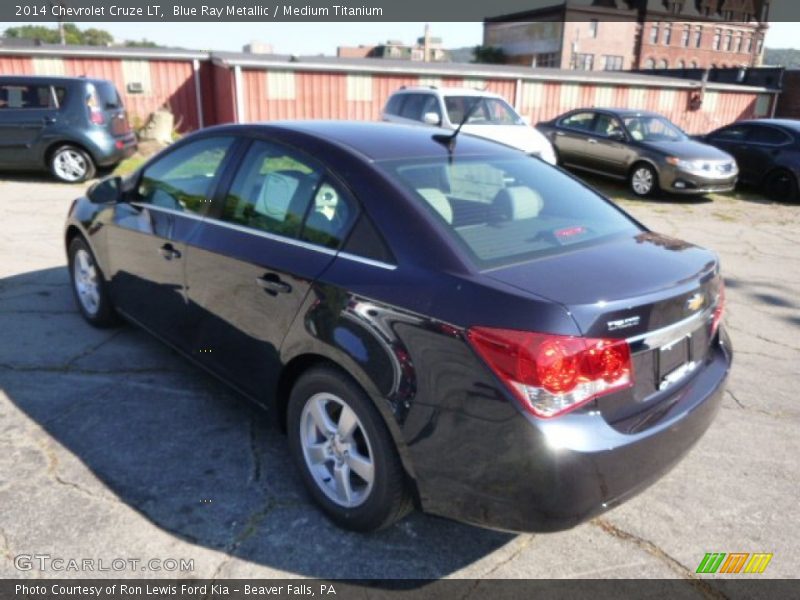 Blue Ray Metallic / Medium Titanium 2014 Chevrolet Cruze LT