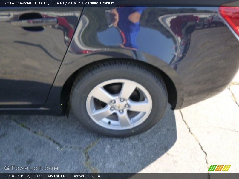 Blue Ray Metallic / Medium Titanium 2014 Chevrolet Cruze LT