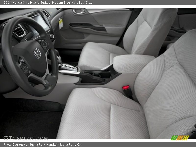  2014 Civic Hybrid Sedan Gray Interior