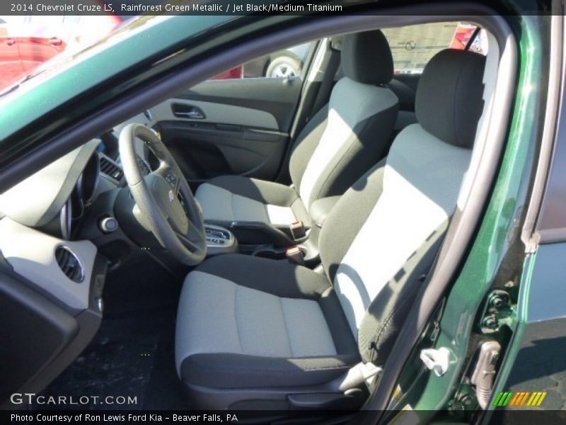 Rainforest Green Metallic / Jet Black/Medium Titanium 2014 Chevrolet Cruze LS