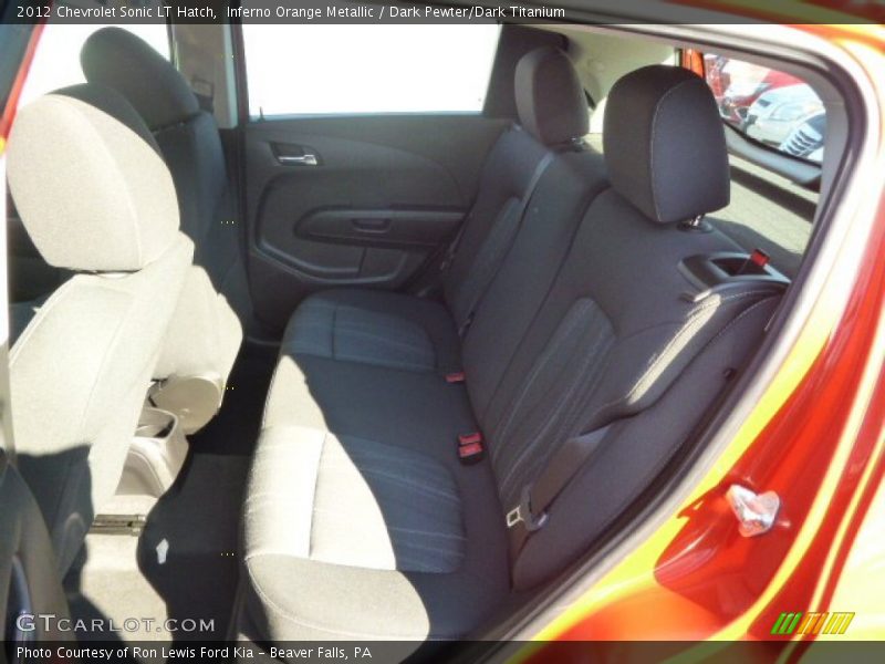 Inferno Orange Metallic / Dark Pewter/Dark Titanium 2012 Chevrolet Sonic LT Hatch