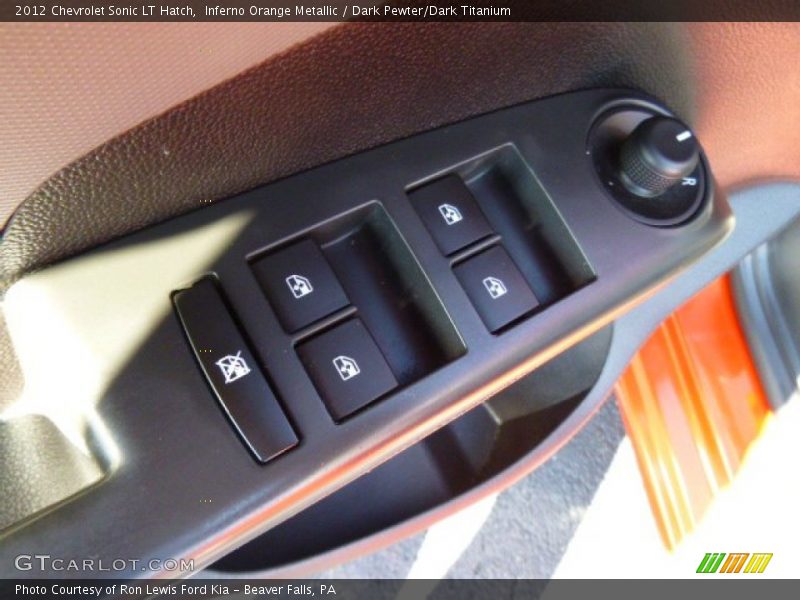 Inferno Orange Metallic / Dark Pewter/Dark Titanium 2012 Chevrolet Sonic LT Hatch