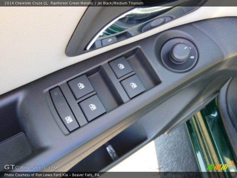 Rainforest Green Metallic / Jet Black/Medium Titanium 2014 Chevrolet Cruze LS