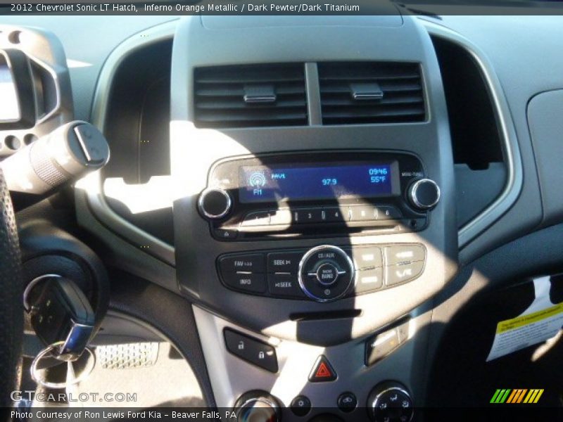 Inferno Orange Metallic / Dark Pewter/Dark Titanium 2012 Chevrolet Sonic LT Hatch