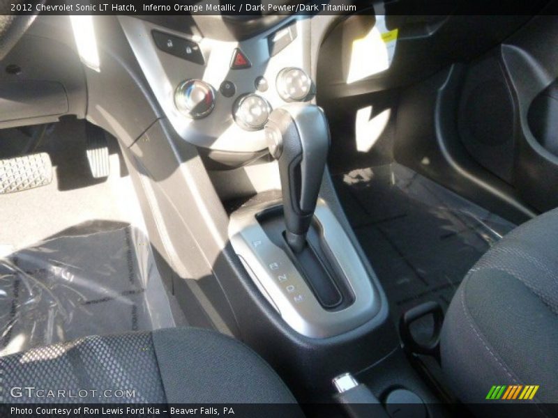 Inferno Orange Metallic / Dark Pewter/Dark Titanium 2012 Chevrolet Sonic LT Hatch