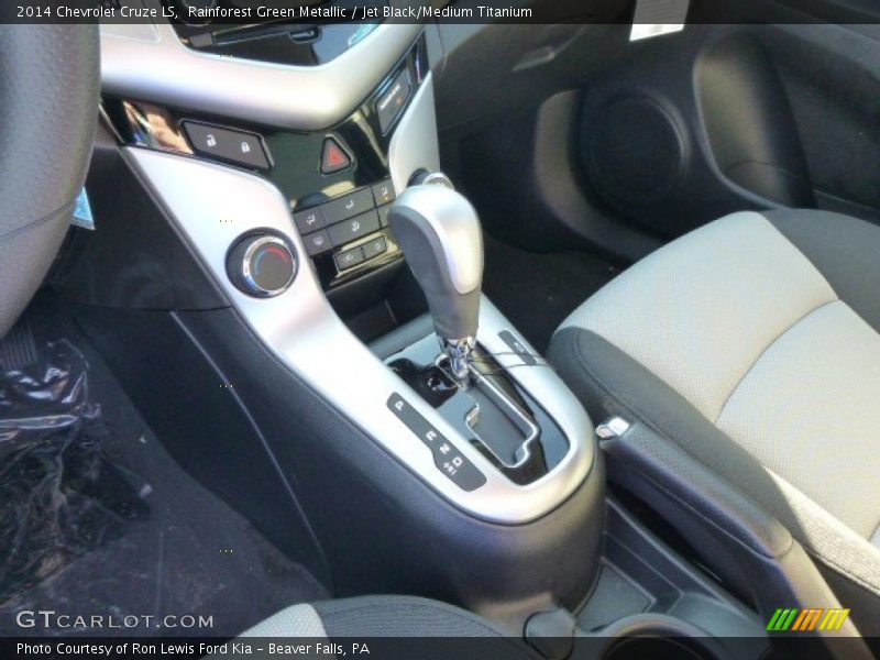 Rainforest Green Metallic / Jet Black/Medium Titanium 2014 Chevrolet Cruze LS