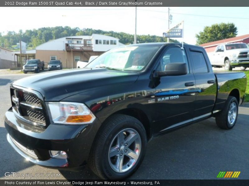 Black / Dark Slate Gray/Medium Graystone 2012 Dodge Ram 1500 ST Quad Cab 4x4