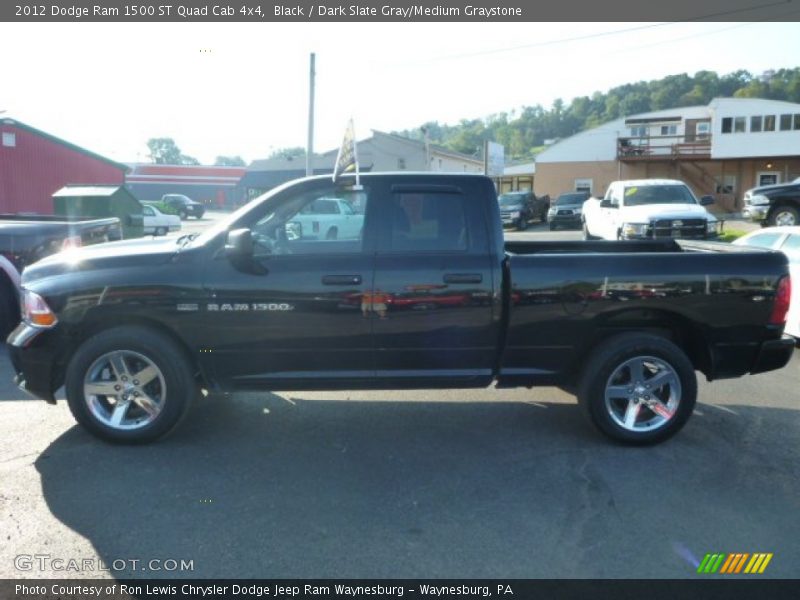 Black / Dark Slate Gray/Medium Graystone 2012 Dodge Ram 1500 ST Quad Cab 4x4