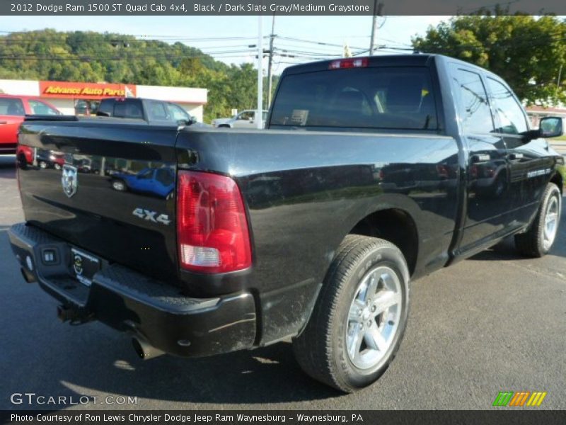 Black / Dark Slate Gray/Medium Graystone 2012 Dodge Ram 1500 ST Quad Cab 4x4