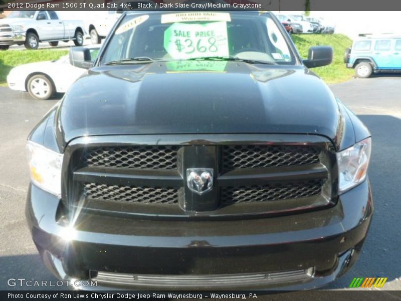 Black / Dark Slate Gray/Medium Graystone 2012 Dodge Ram 1500 ST Quad Cab 4x4
