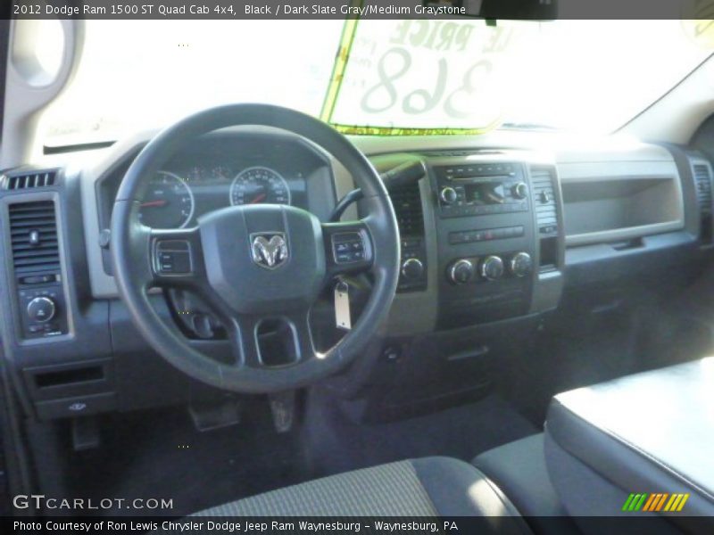 Black / Dark Slate Gray/Medium Graystone 2012 Dodge Ram 1500 ST Quad Cab 4x4