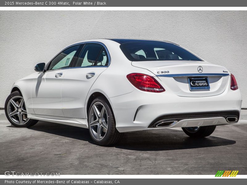 Polar White / Black 2015 Mercedes-Benz C 300 4Matic