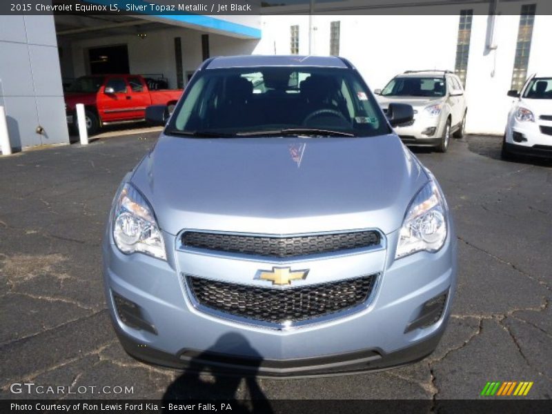 Silver Topaz Metallic / Jet Black 2015 Chevrolet Equinox LS