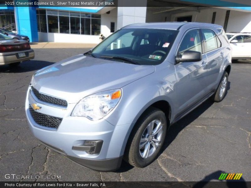 Silver Topaz Metallic / Jet Black 2015 Chevrolet Equinox LS