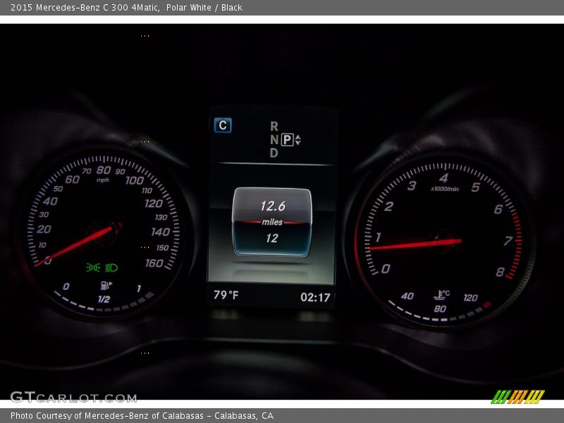 Polar White / Black 2015 Mercedes-Benz C 300 4Matic