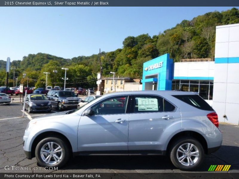 Silver Topaz Metallic / Jet Black 2015 Chevrolet Equinox LS
