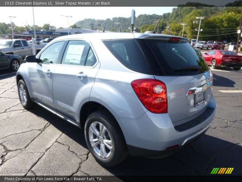 Silver Topaz Metallic / Jet Black 2015 Chevrolet Equinox LS