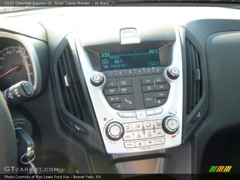 Silver Topaz Metallic / Jet Black 2015 Chevrolet Equinox LS