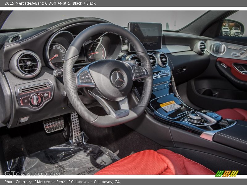 Black / Black 2015 Mercedes-Benz C 300 4Matic