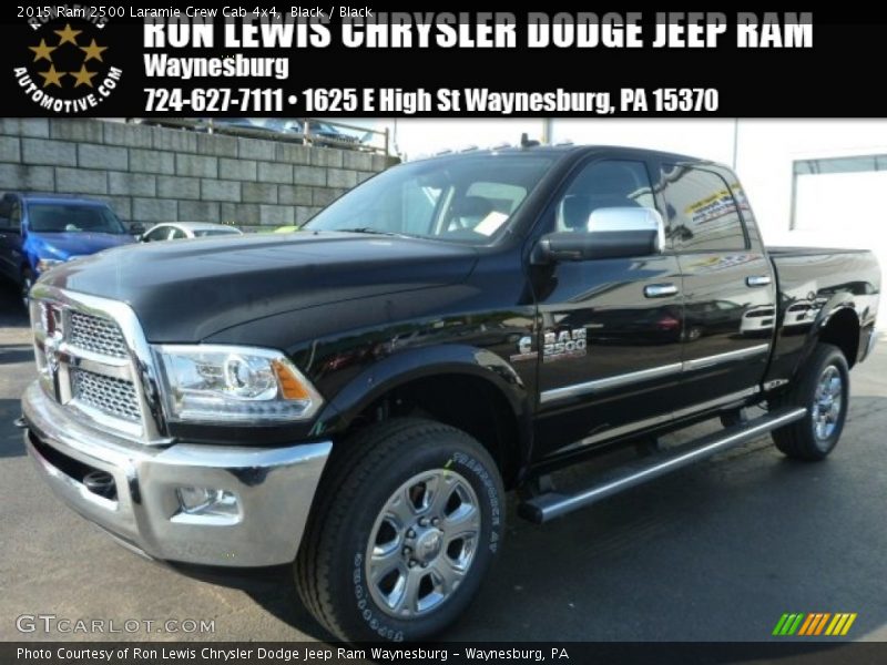 Black / Black 2015 Ram 2500 Laramie Crew Cab 4x4