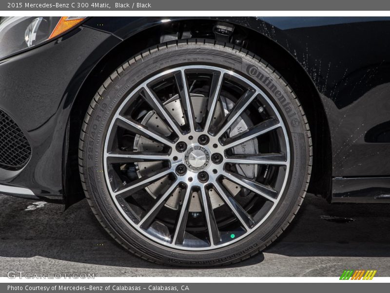 Black / Black 2015 Mercedes-Benz C 300 4Matic