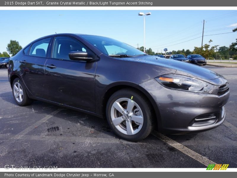Granite Crystal Metallic / Black/Light Tungsten Accent Stitching 2015 Dodge Dart SXT