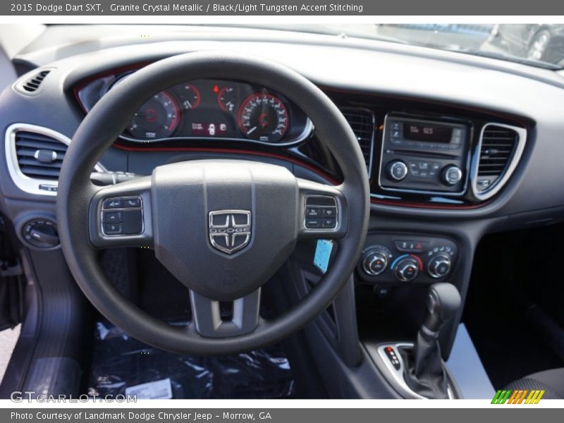 Granite Crystal Metallic / Black/Light Tungsten Accent Stitching 2015 Dodge Dart SXT