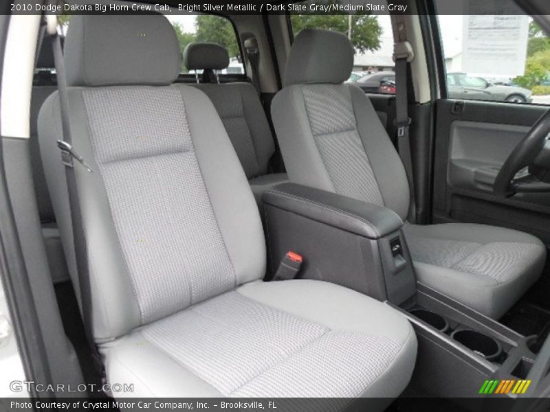 Bright Silver Metallic / Dark Slate Gray/Medium Slate Gray 2010 Dodge Dakota Big Horn Crew Cab