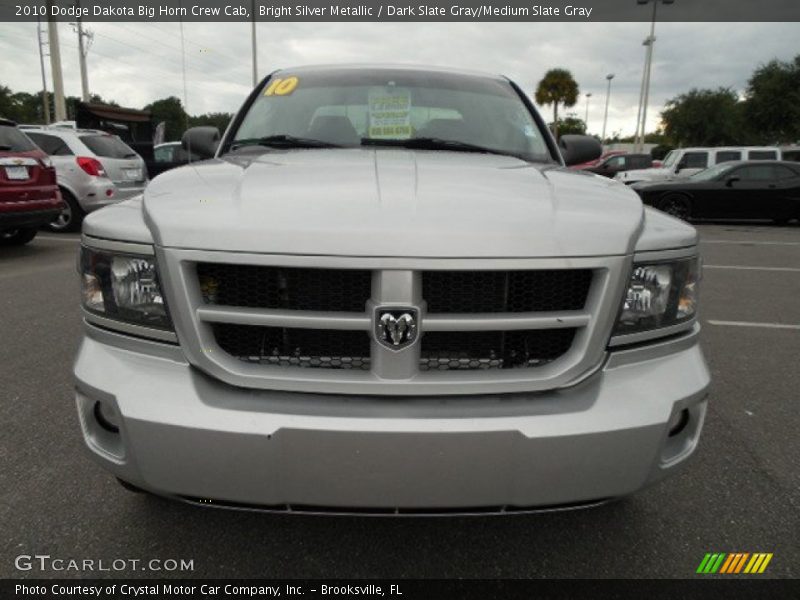 Bright Silver Metallic / Dark Slate Gray/Medium Slate Gray 2010 Dodge Dakota Big Horn Crew Cab