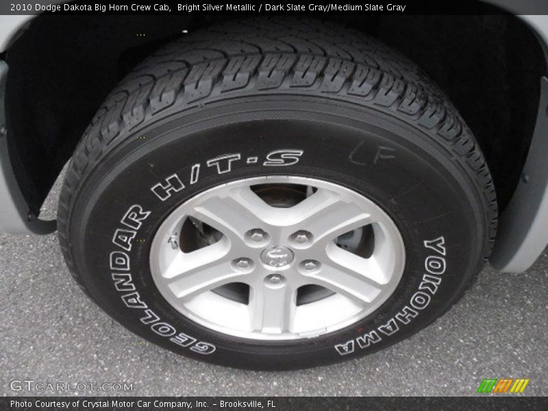 Bright Silver Metallic / Dark Slate Gray/Medium Slate Gray 2010 Dodge Dakota Big Horn Crew Cab