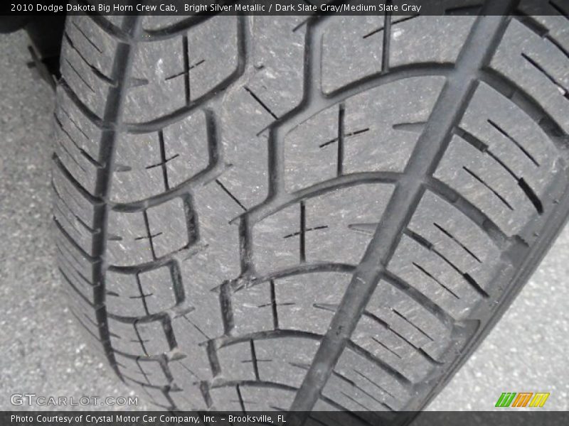 Bright Silver Metallic / Dark Slate Gray/Medium Slate Gray 2010 Dodge Dakota Big Horn Crew Cab