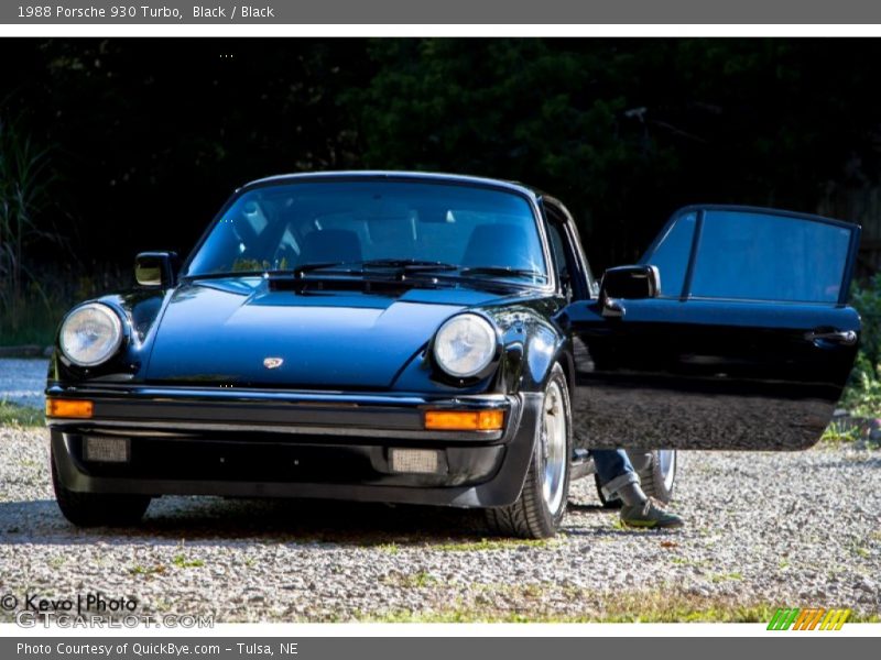 Black / Black 1988 Porsche 930 Turbo