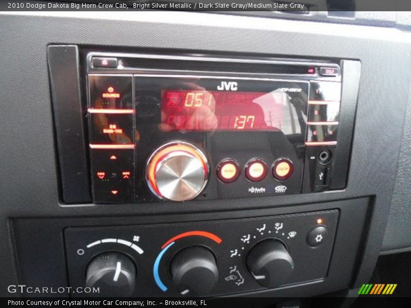 Bright Silver Metallic / Dark Slate Gray/Medium Slate Gray 2010 Dodge Dakota Big Horn Crew Cab
