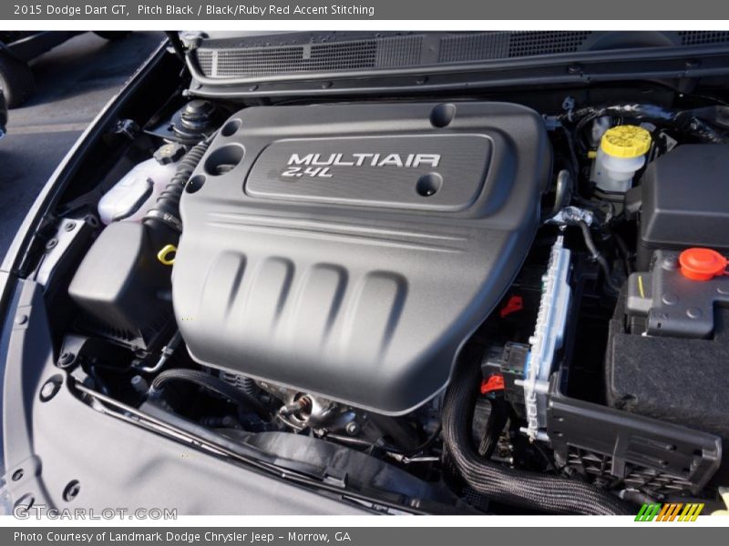 Pitch Black / Black/Ruby Red Accent Stitching 2015 Dodge Dart GT