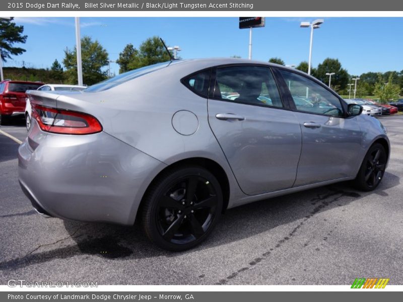 Billet Silver Metallic / Black/Light Tungsten Accent Stitching 2015 Dodge Dart Rallye