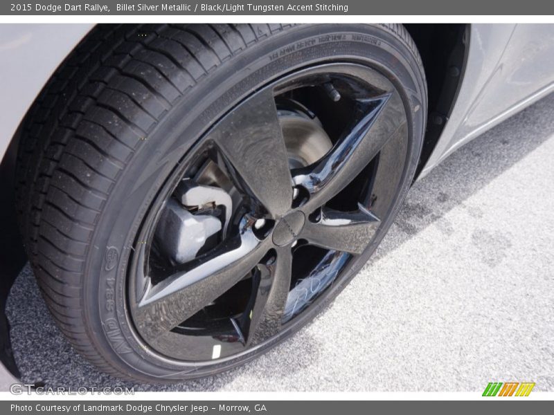 Billet Silver Metallic / Black/Light Tungsten Accent Stitching 2015 Dodge Dart Rallye