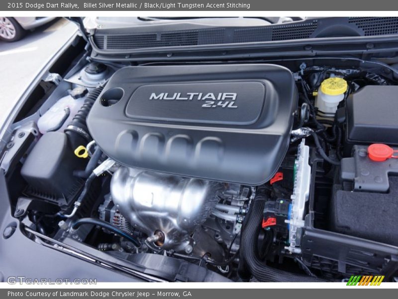 Billet Silver Metallic / Black/Light Tungsten Accent Stitching 2015 Dodge Dart Rallye