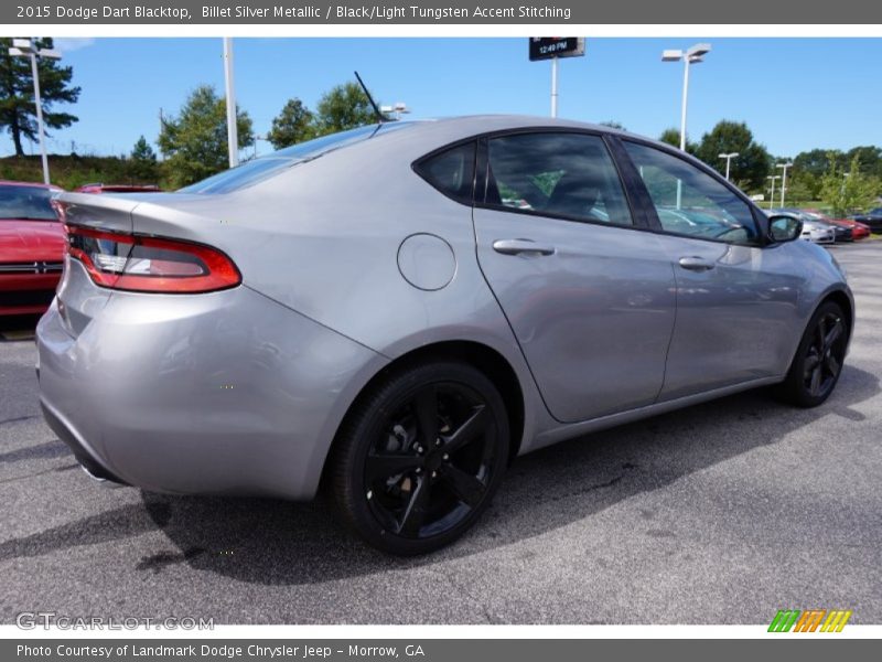 Billet Silver Metallic / Black/Light Tungsten Accent Stitching 2015 Dodge Dart Blacktop