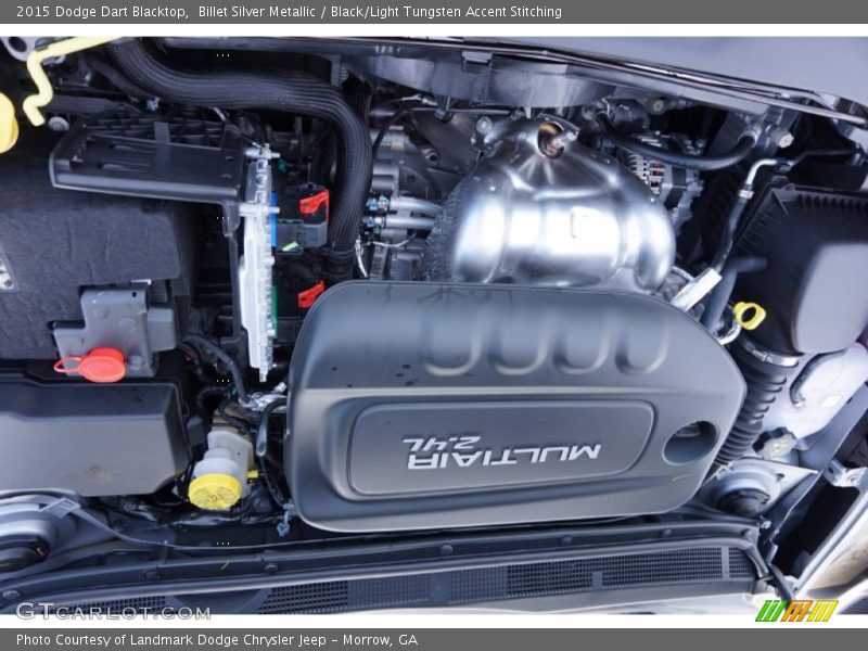 Billet Silver Metallic / Black/Light Tungsten Accent Stitching 2015 Dodge Dart Blacktop