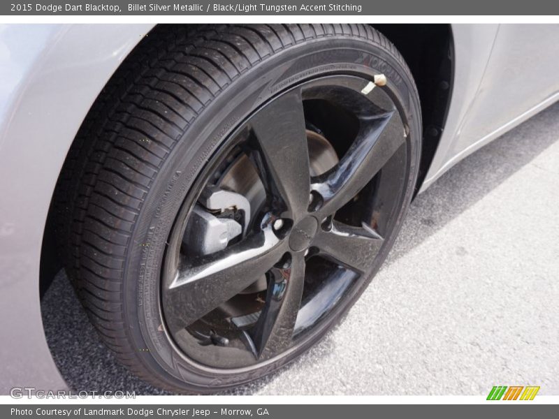 Billet Silver Metallic / Black/Light Tungsten Accent Stitching 2015 Dodge Dart Blacktop